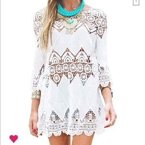 Crocheted Bathing Suit Cover Up/Tunic